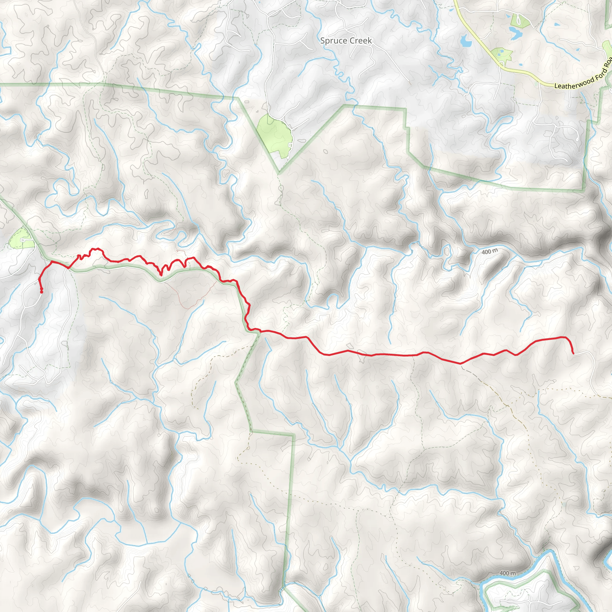 Darrow Ridge Road Out and Back mobile static map