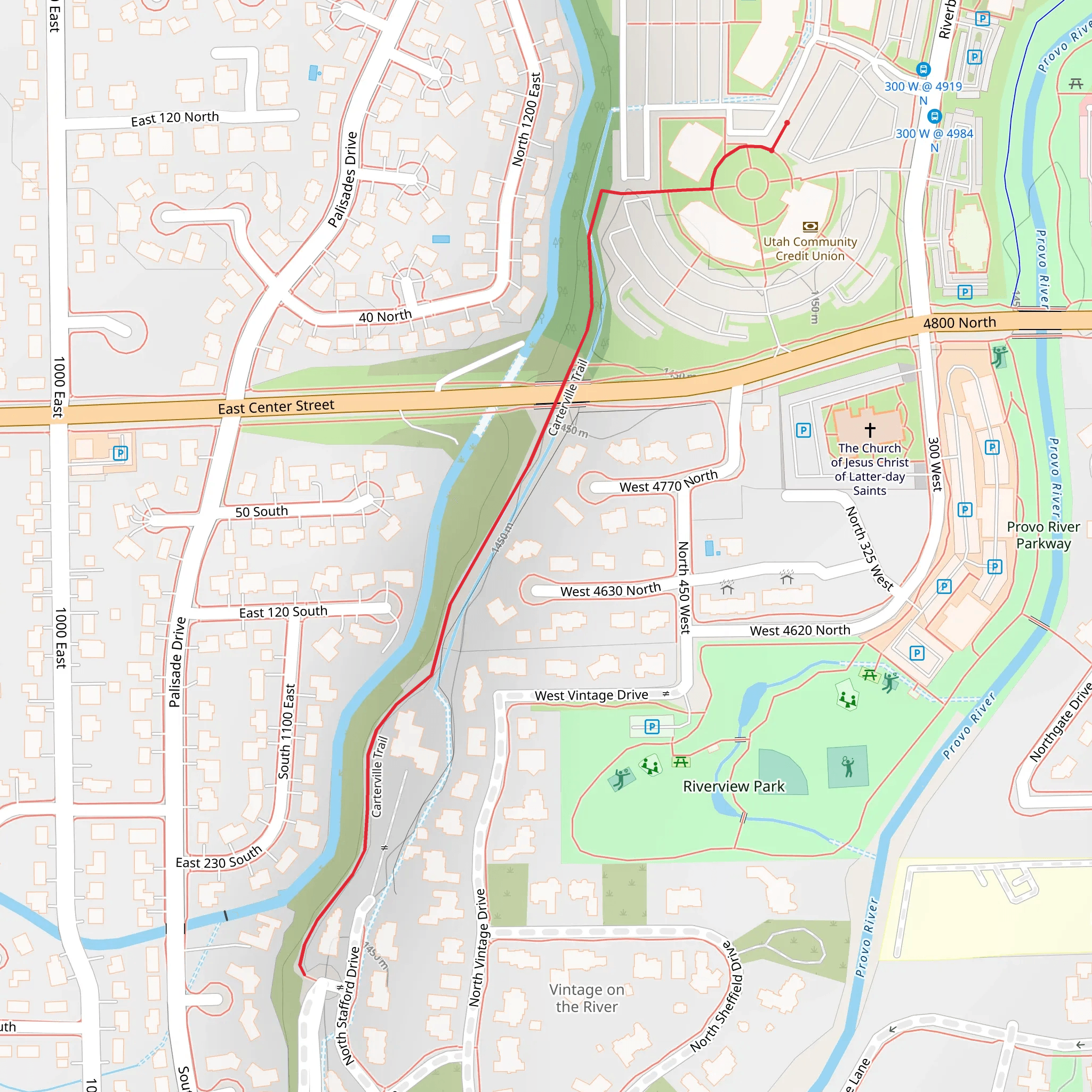 Caterville Trail mobile static map