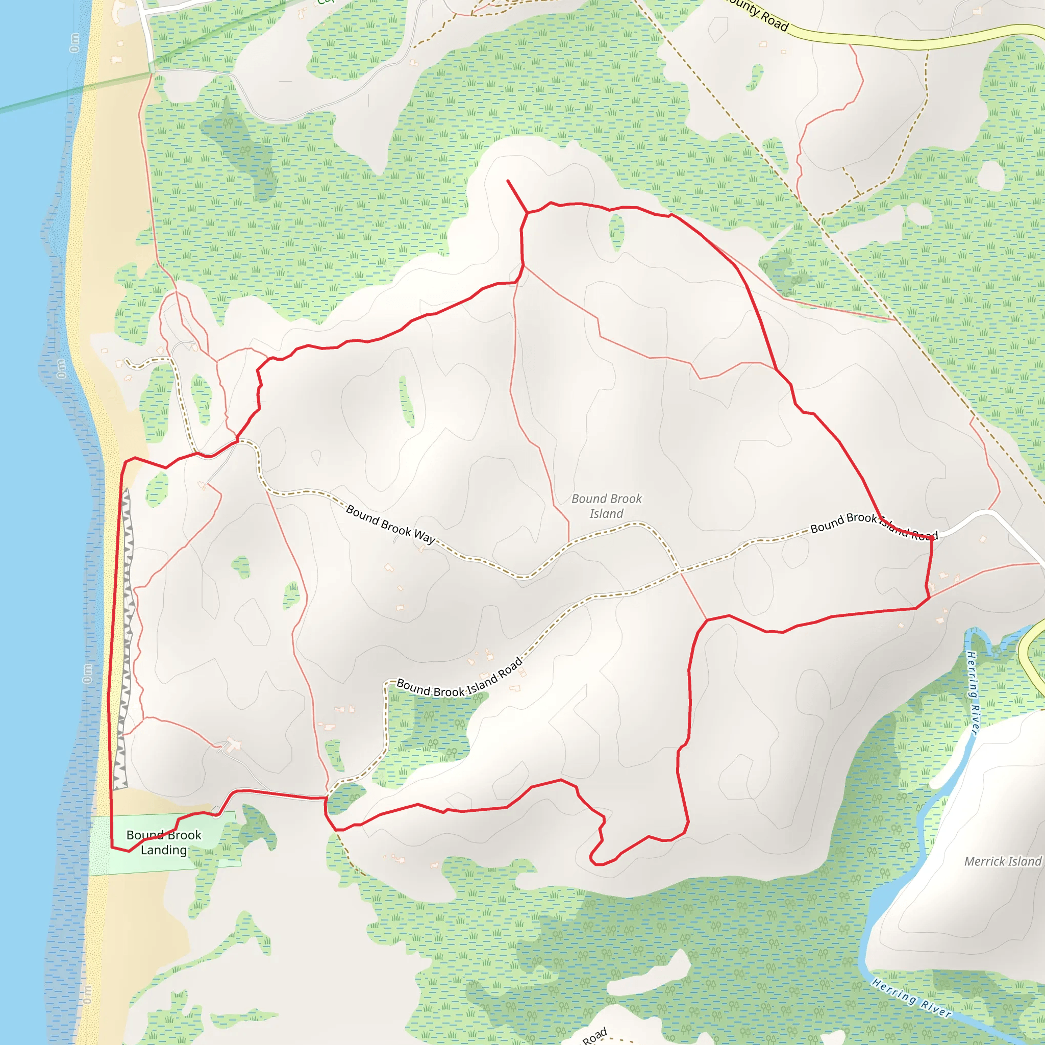 Lombard Burial Ground Loop Trail mobile static map