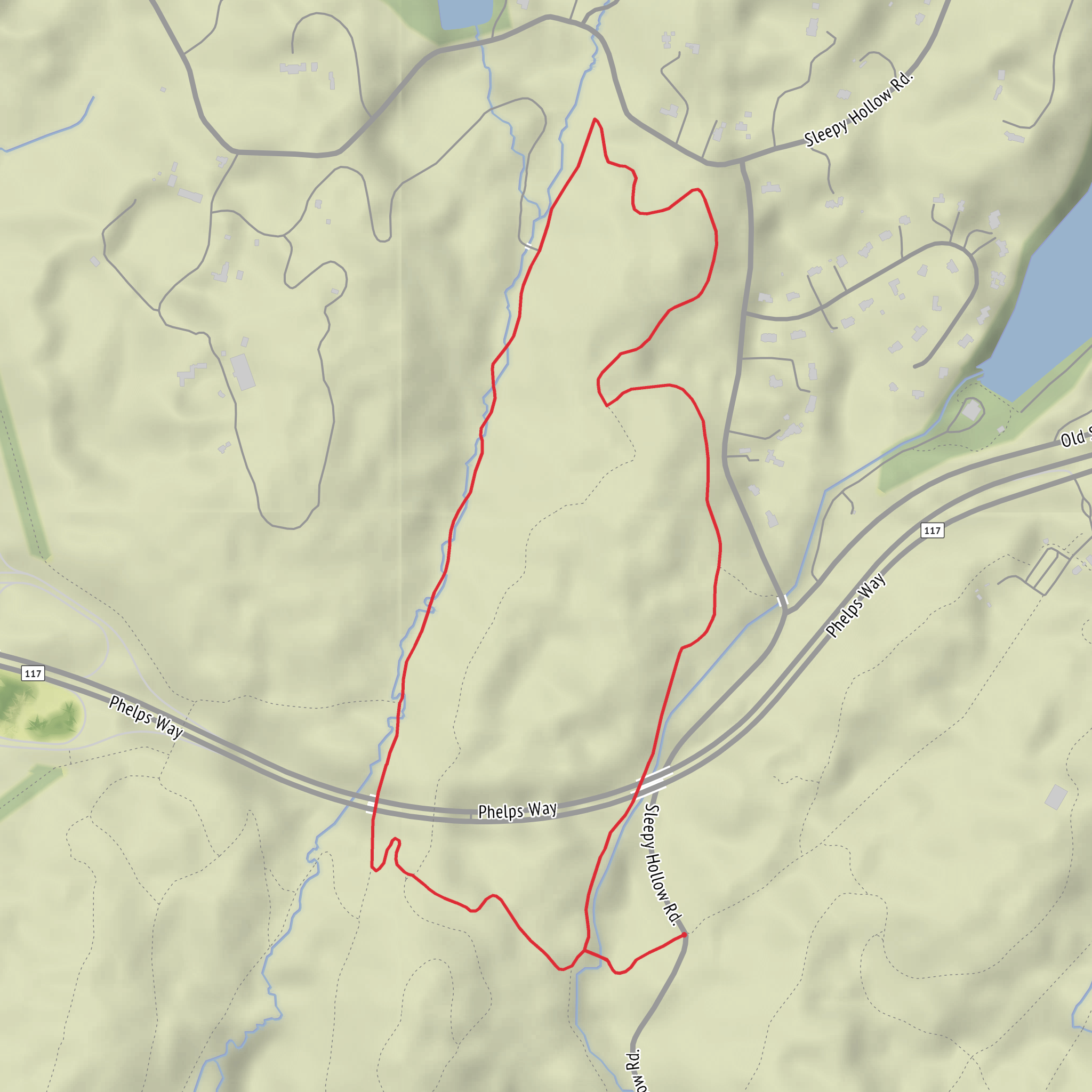 Pocantico River Trail, Thirteen Bridges and Eagle Hill Loop mobile static map