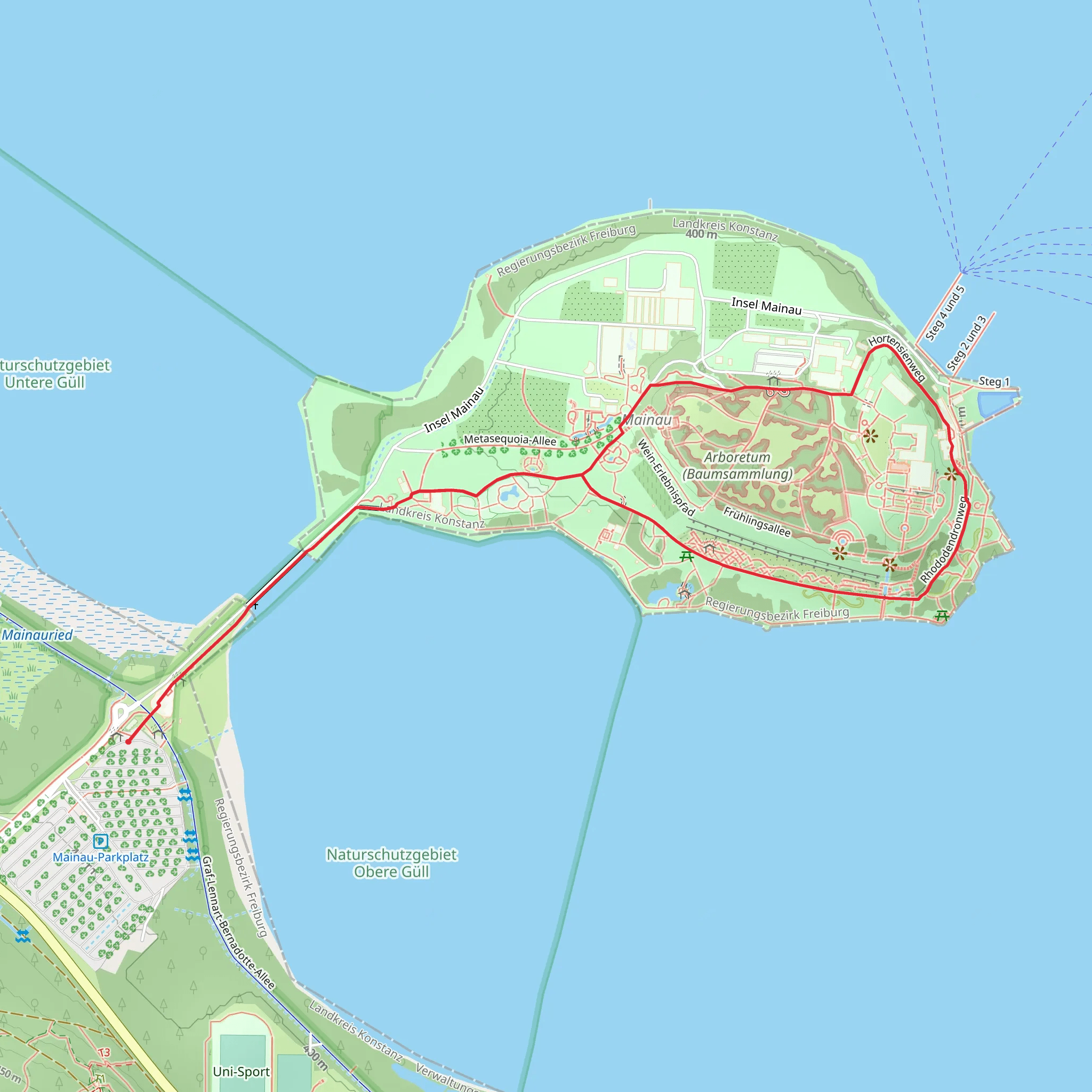 Island Mainau Loop mobile static map