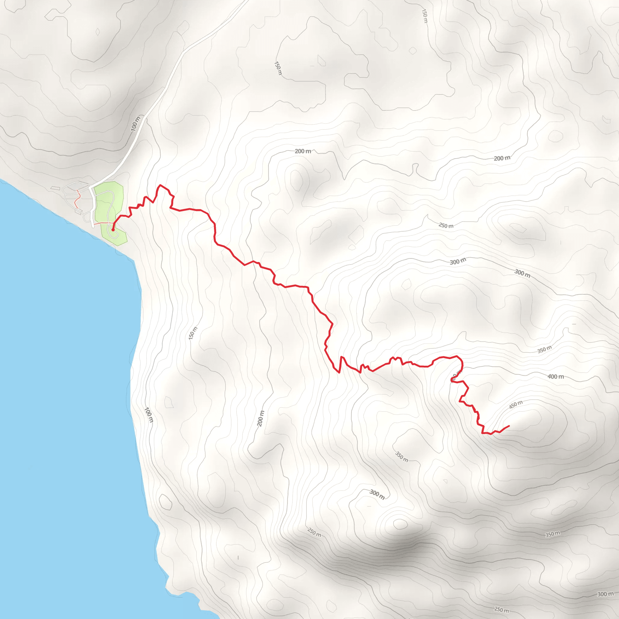 Vista Trail - Upper Skilak Campground mobile static map