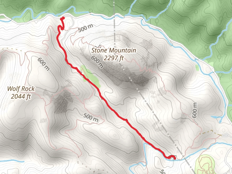 Big Sandy Creek via Stone Mountain Loop Trail
