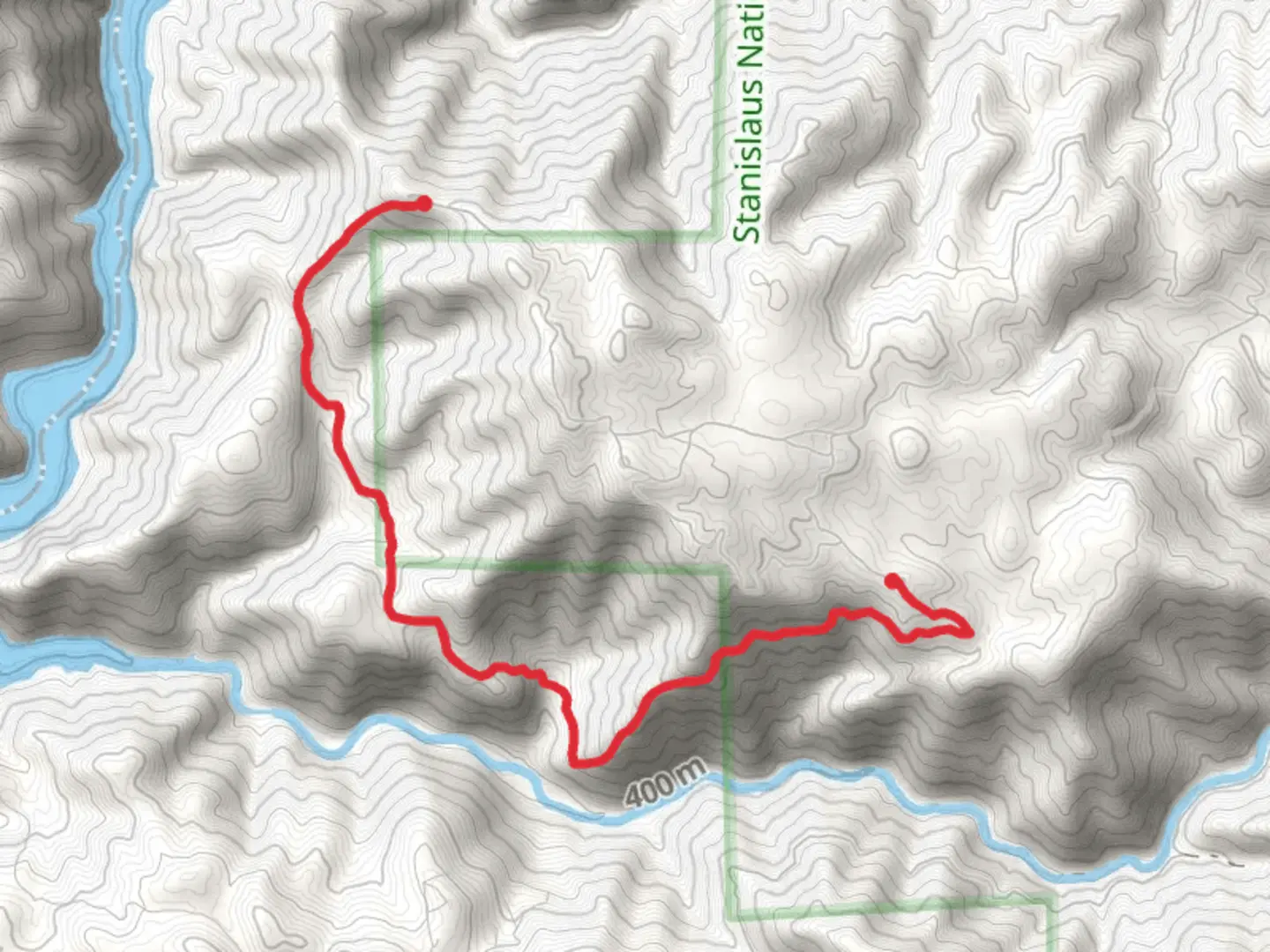 An image depicting the trail Elliots Cabin Trail and its surrounding area.