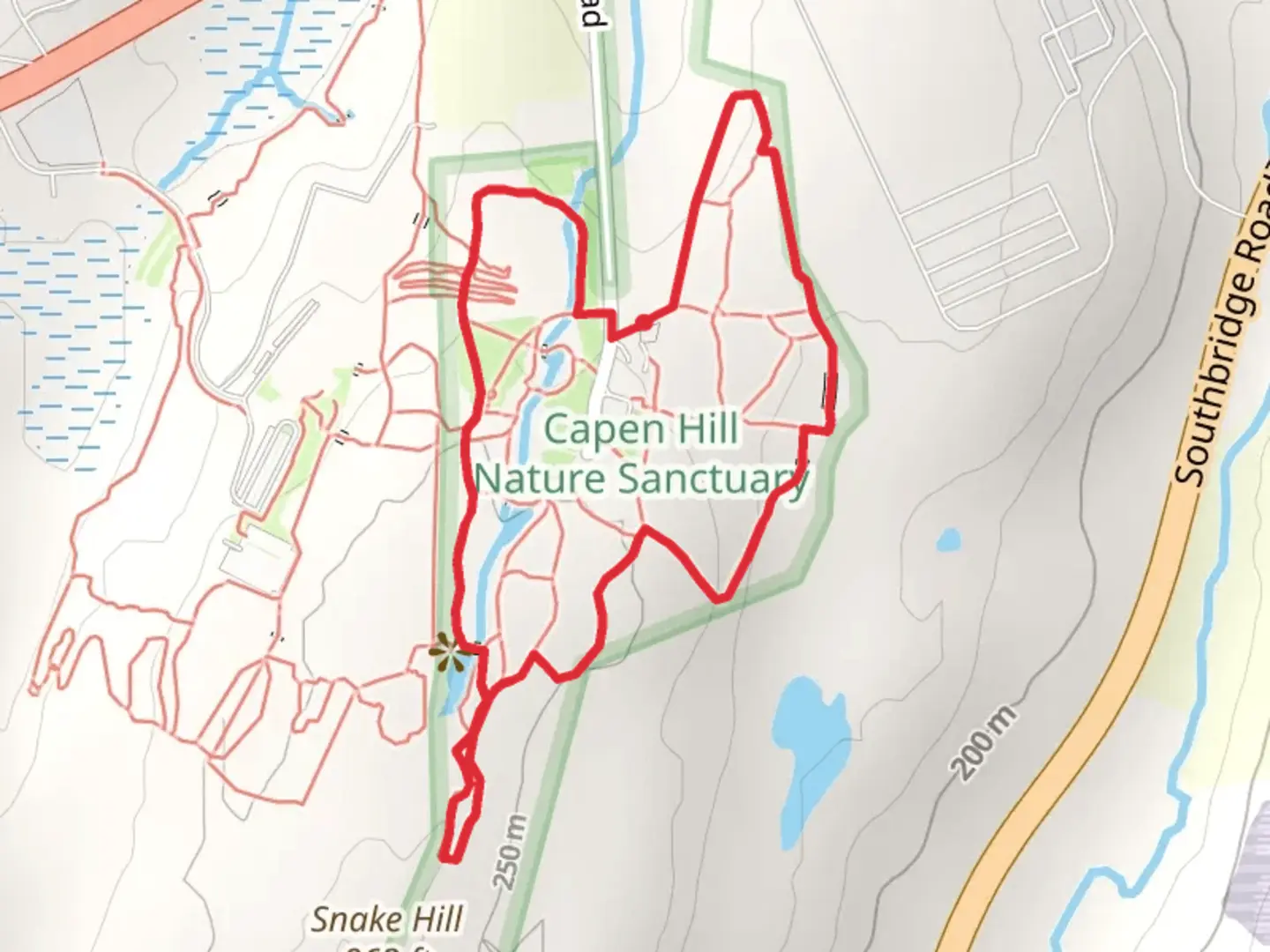 An image depicting the trail Willow Pool and Woodland Pool Loop Trail and its surrounding area.
