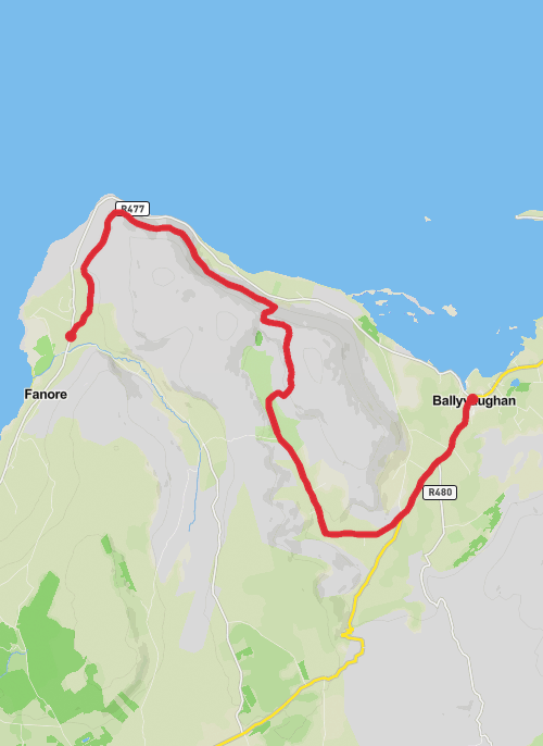 Ballyvaughan Loop mobile static map