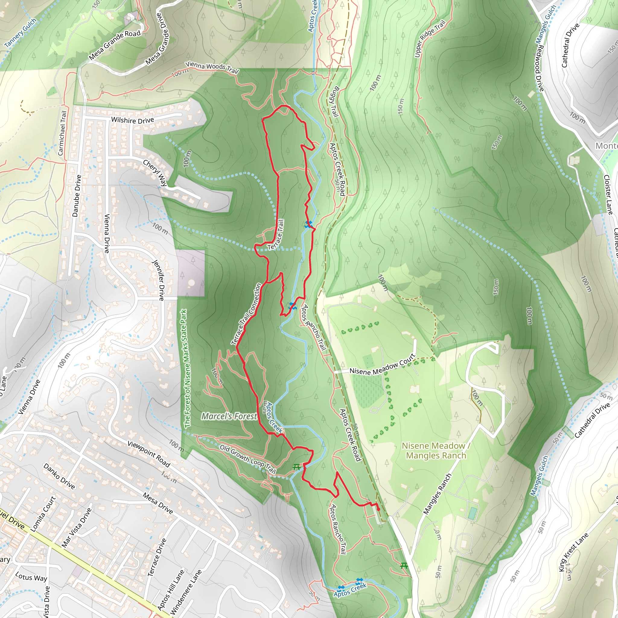 Terrace Trail Loop mobile static map