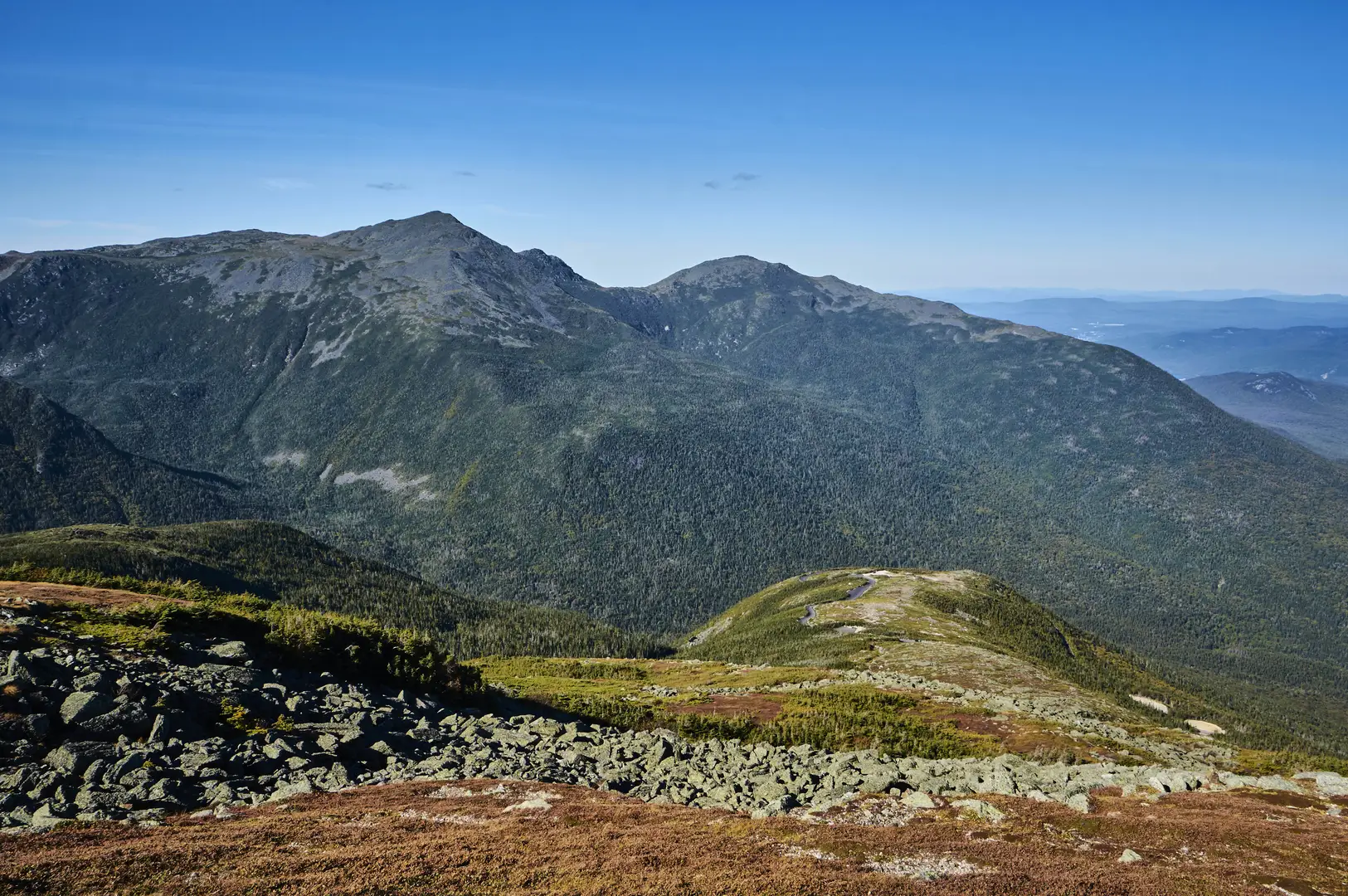 An image depicting the trail Appalachian Trail Section Hike - The Presidential Traverse and its surrounding area.