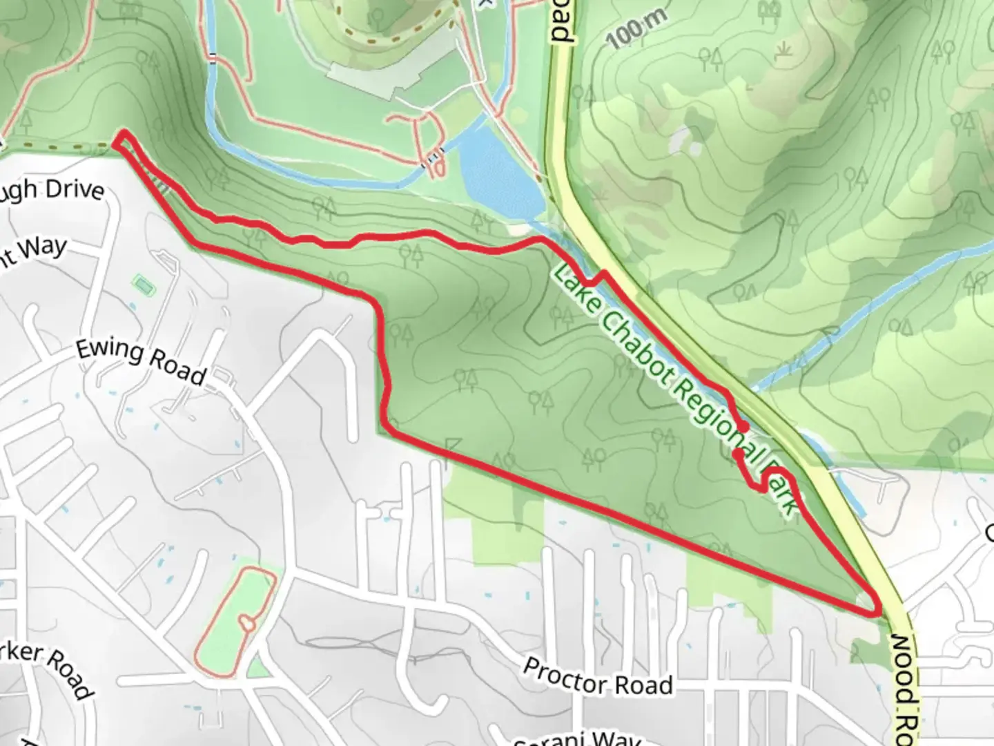 An image depicting the trail Proctor Loop Trail and its surrounding area.