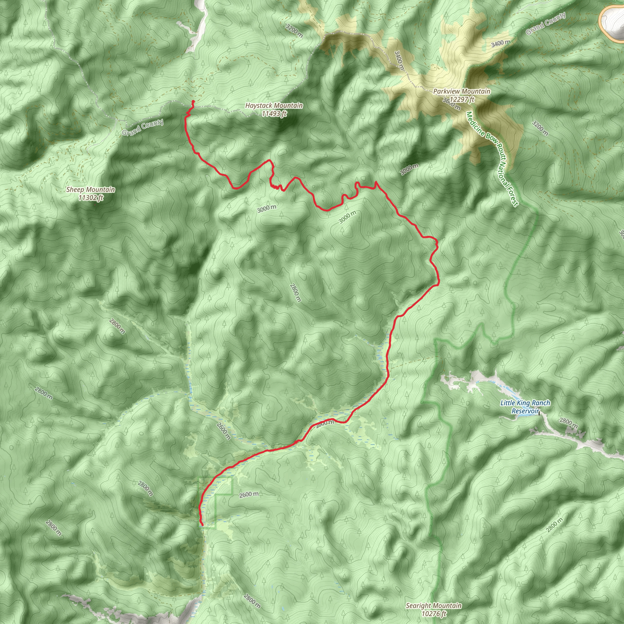 Troublesome Trail mobile static map