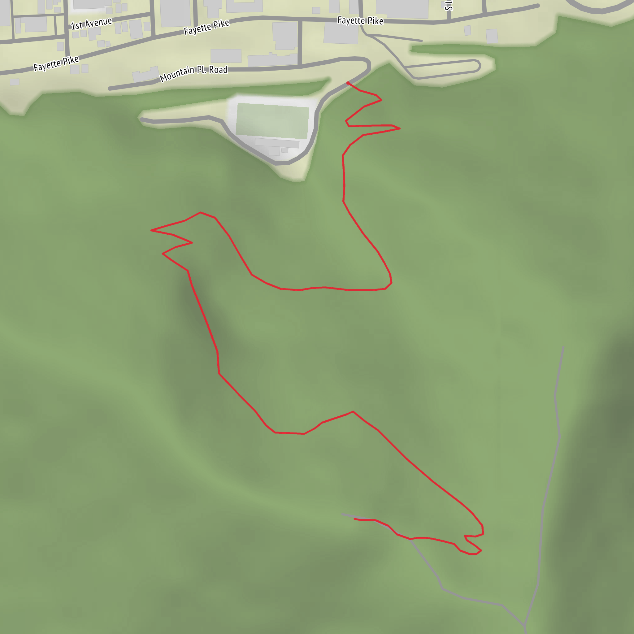 Tech Mountain Trail mobile static map