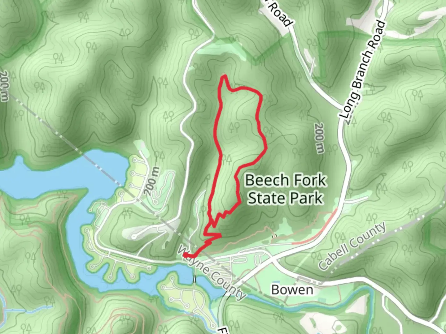 An image depicting the trail Overlook Trail Loop and its surrounding area.