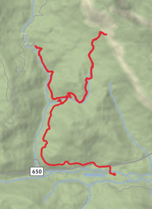 Waterfall Road mobile static map
