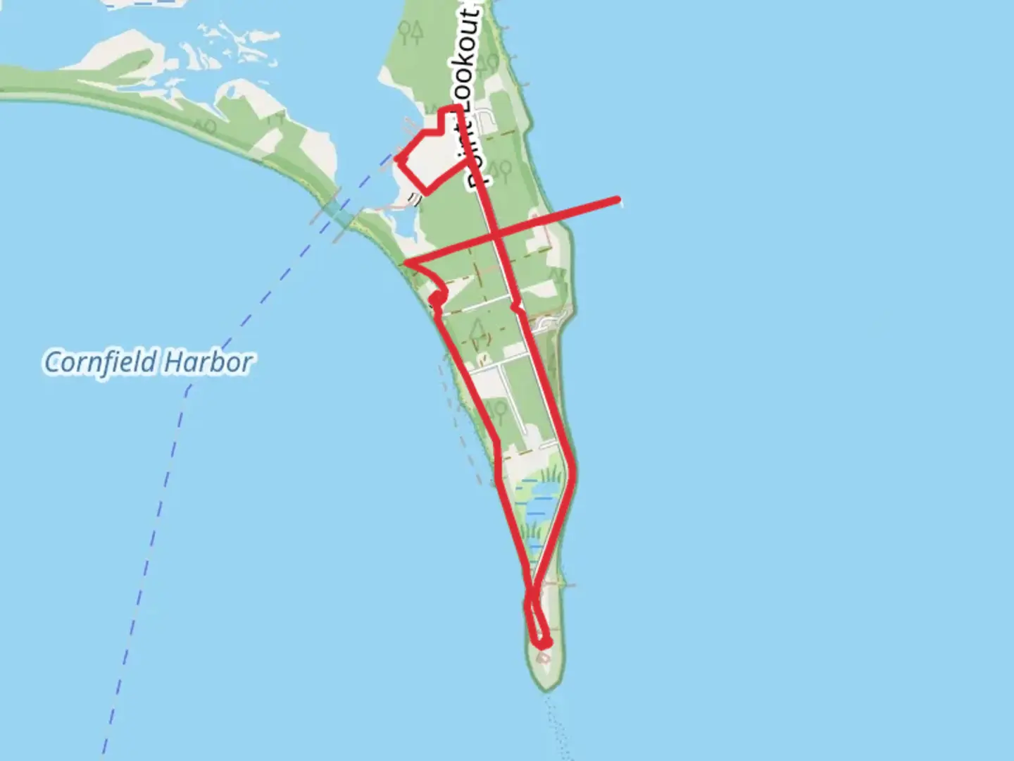 An image depicting the trail Point Lookout Loop and its surrounding area.