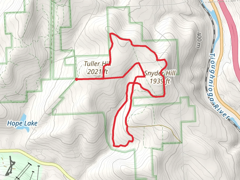 Snyder Hill and Finger Lakes Trail Loop via Clute Road