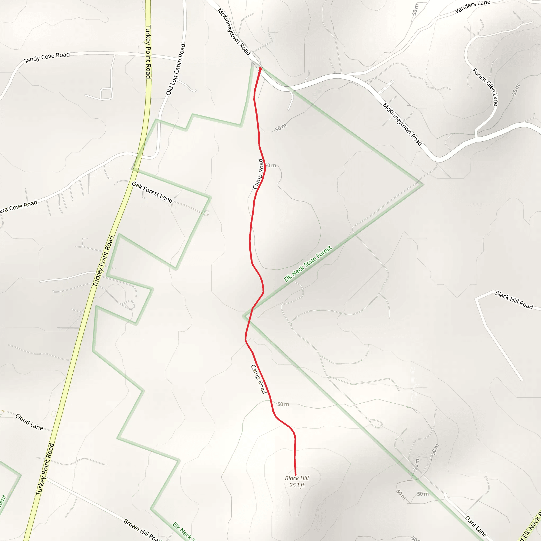Black Hill mobile static map