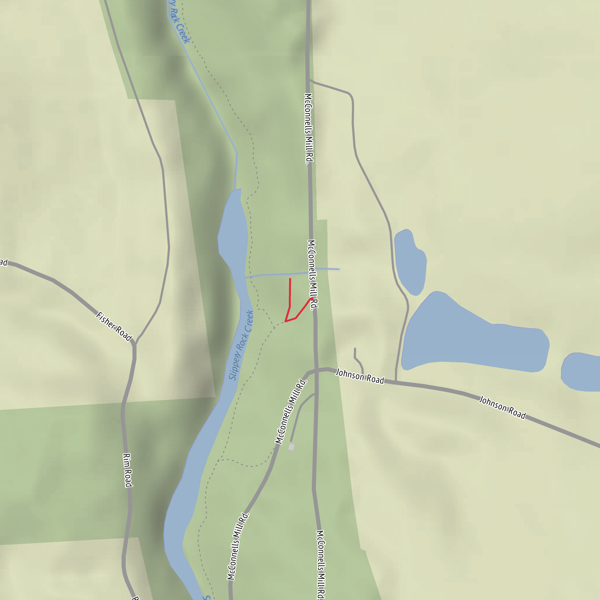 Alpha Falls mobile static map