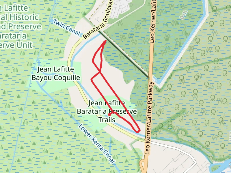Jean Lafitte Barataria Preserve Loop Trails