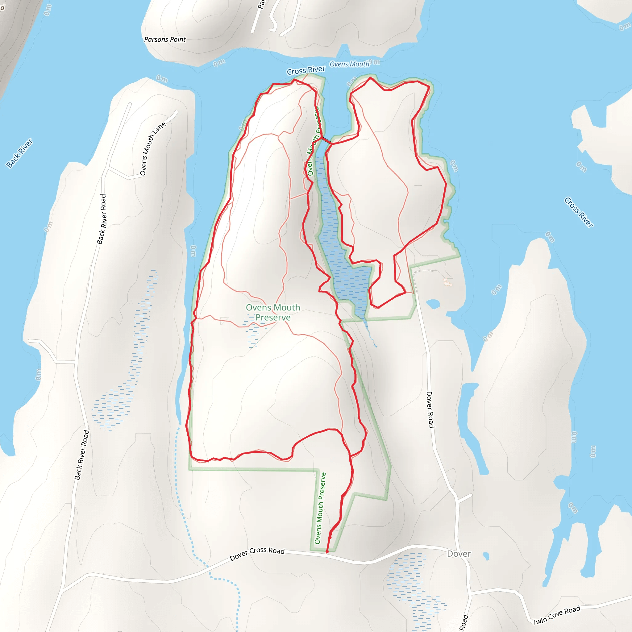 Dover Cross River Loop mobile static map