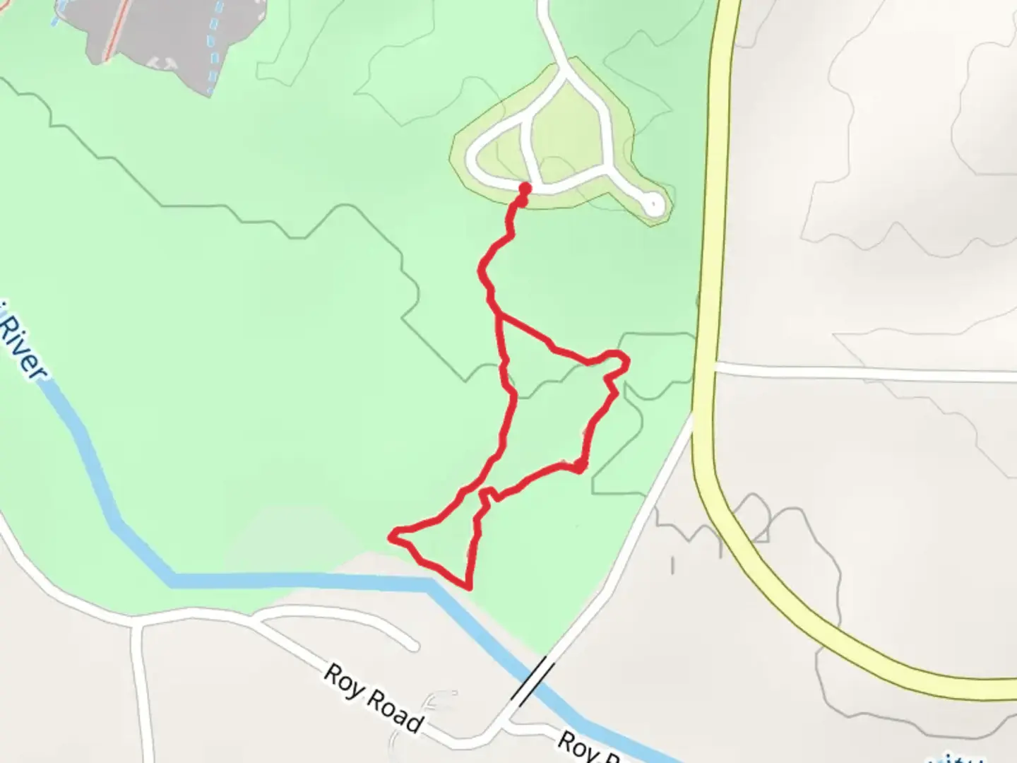 An image depicting the trail Little Missouri River Loop and its surrounding area.