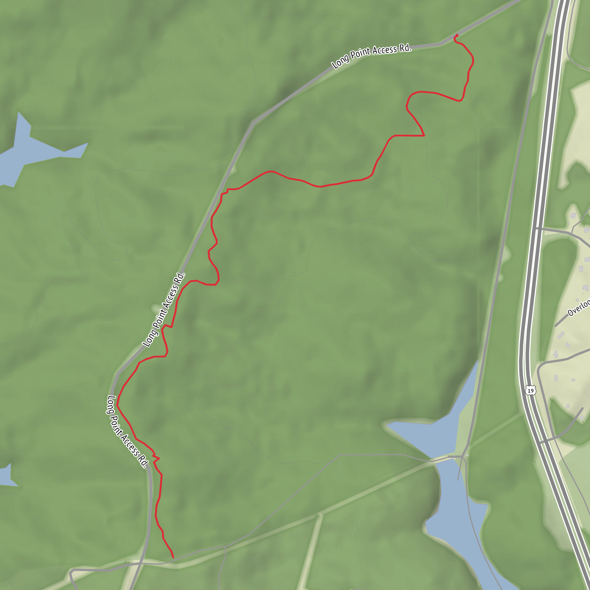 Carpetpine Trail mobile static map