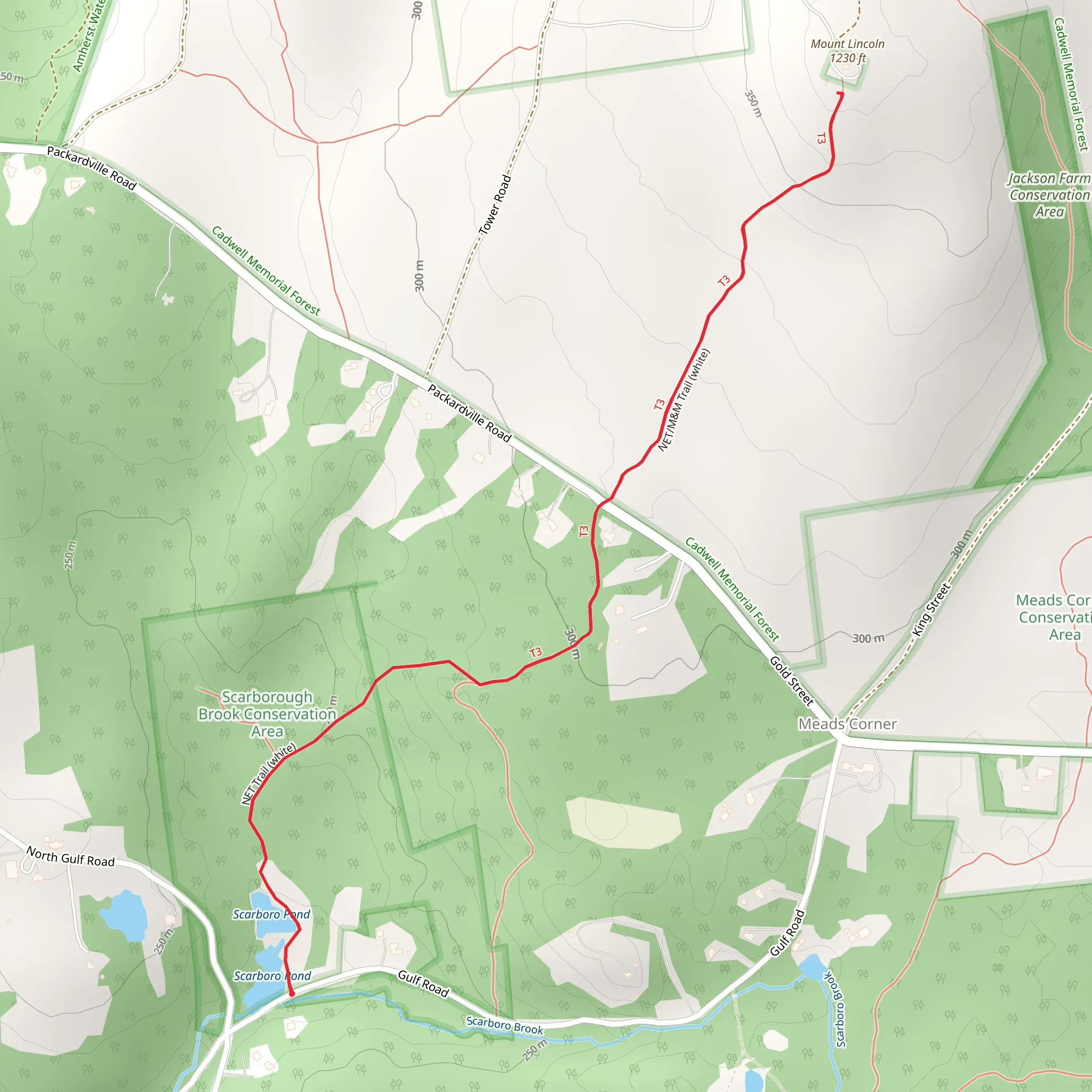 Mount Lincoln from Gulf Road mobile static map