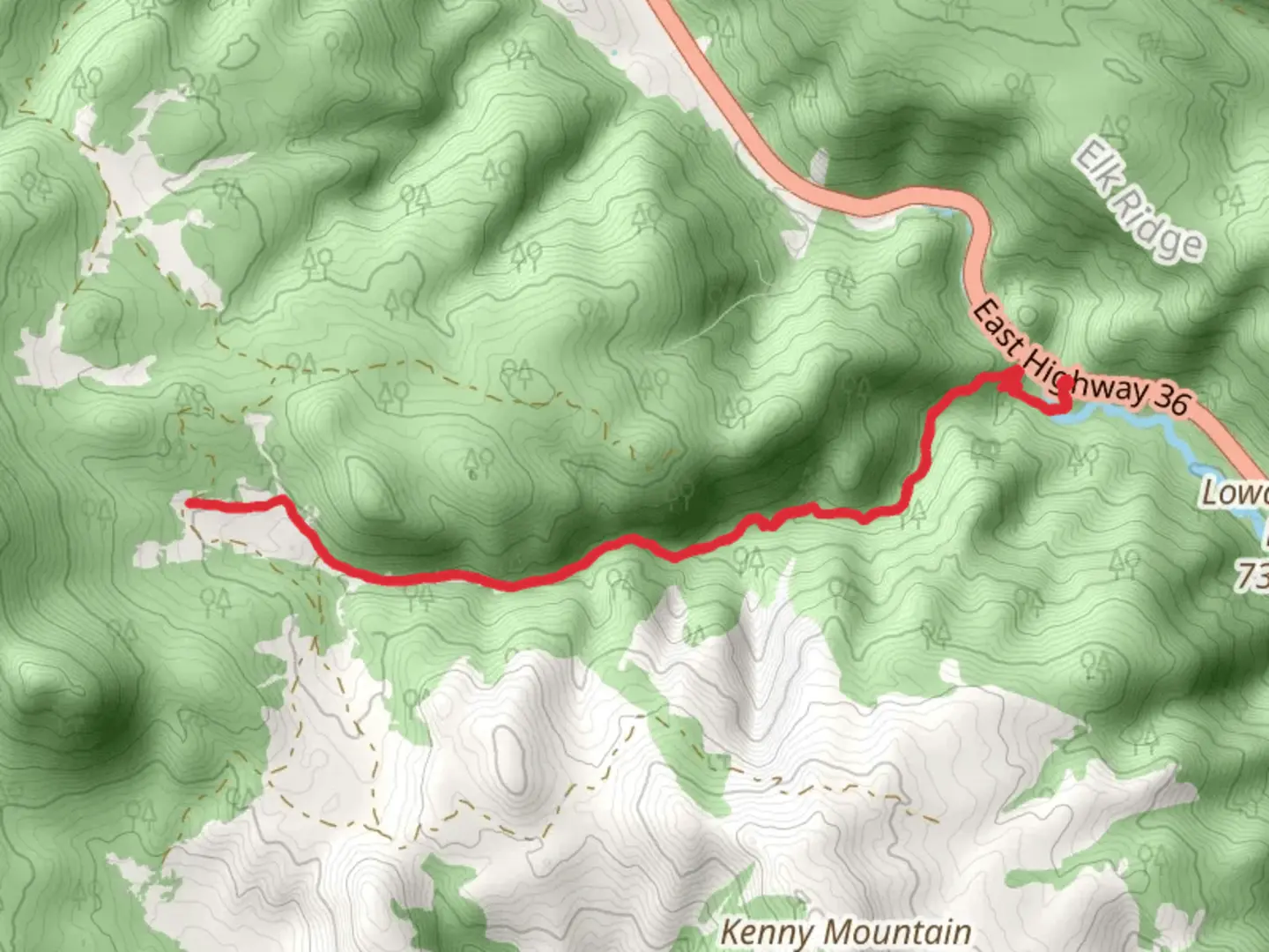 An image depicting the trail Lion Gulch Trail and its surrounding area.