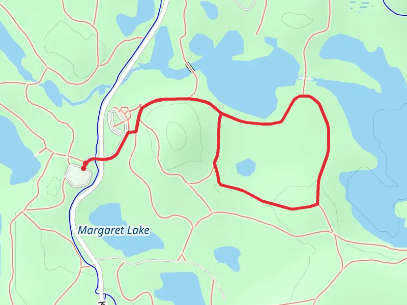 Burr Oak Loop Trail from Eagle Point Lake