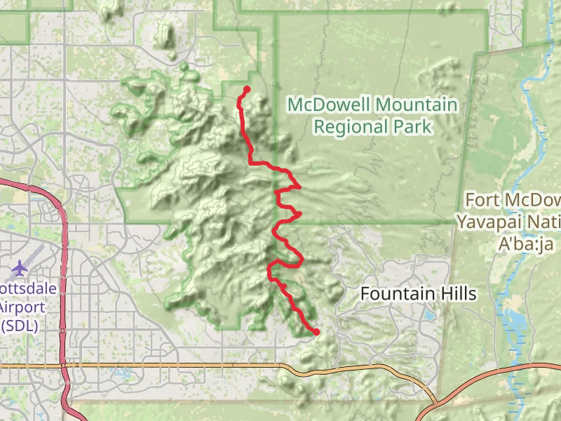 Sunrise Trail and Tom's Thumb Trail
