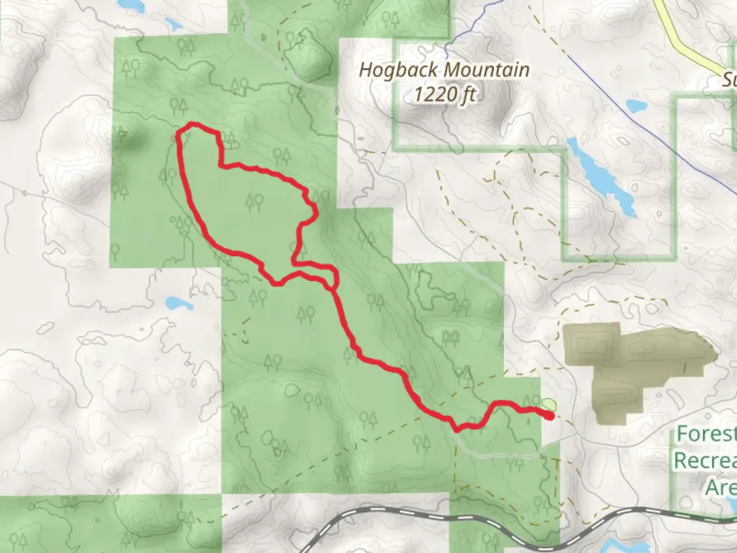 An image depicting the trail Noquemanon and Mukwa Trail and its surrounding area.