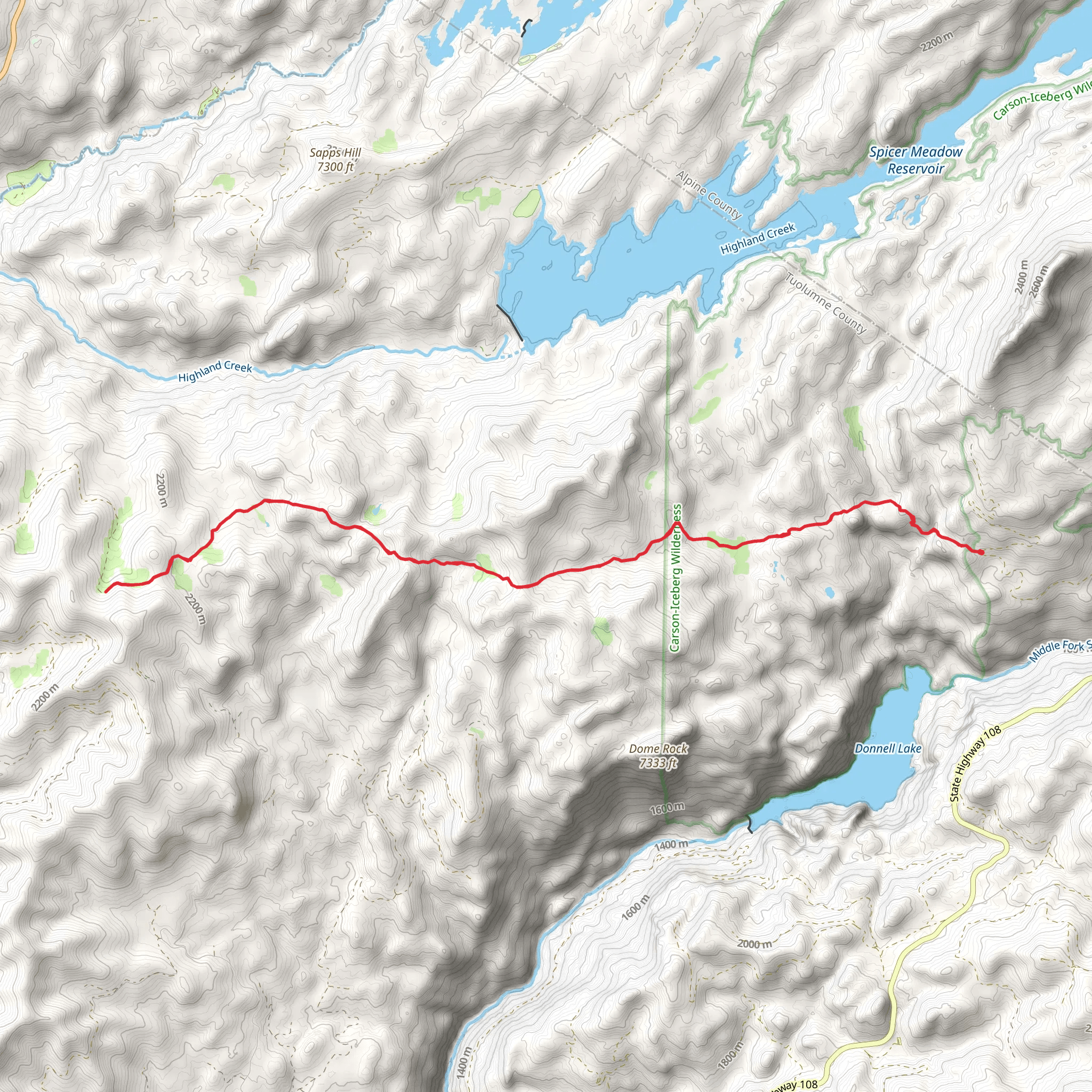 Wheats Meadow Trail mobile static map