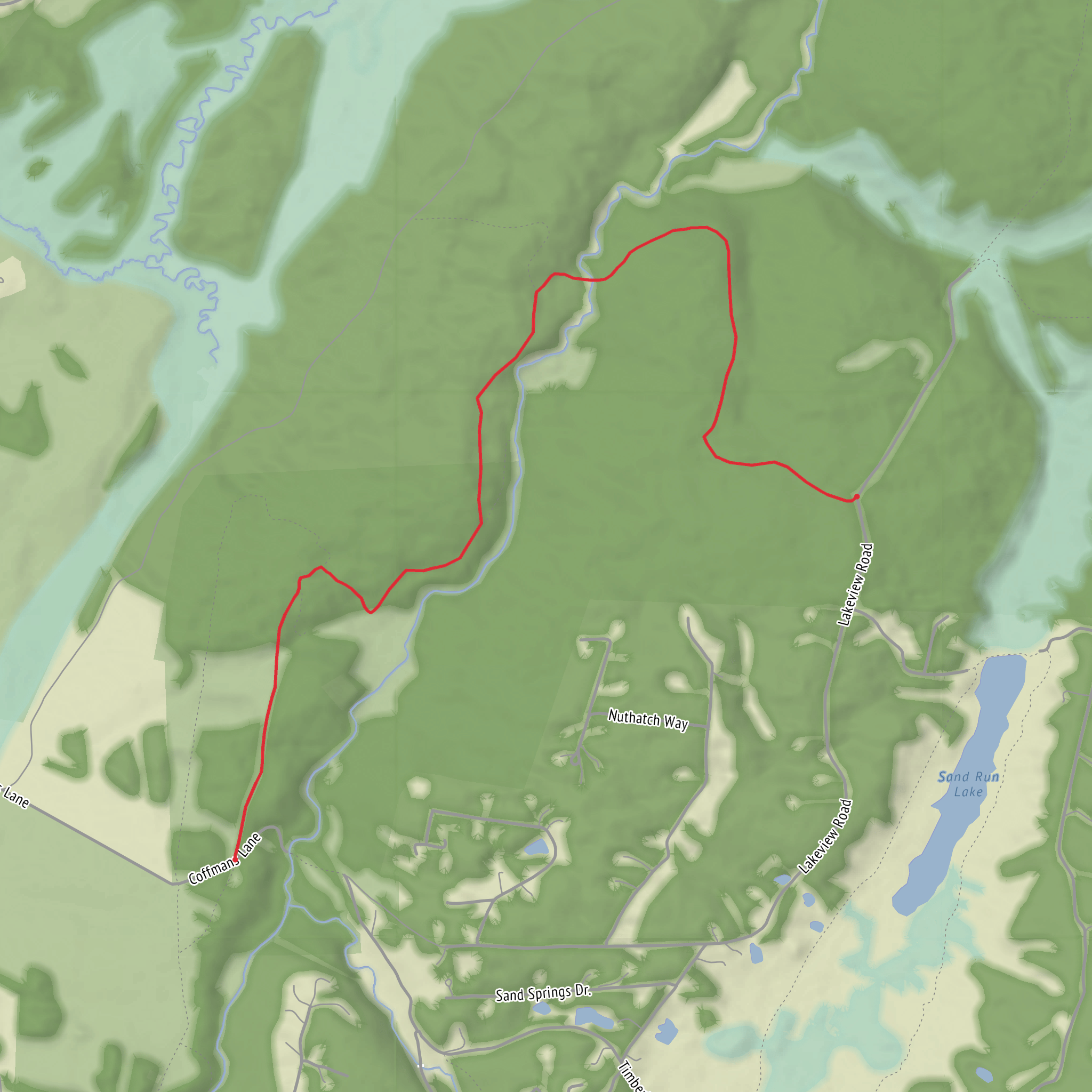 Blackwater View Trail mobile static map
