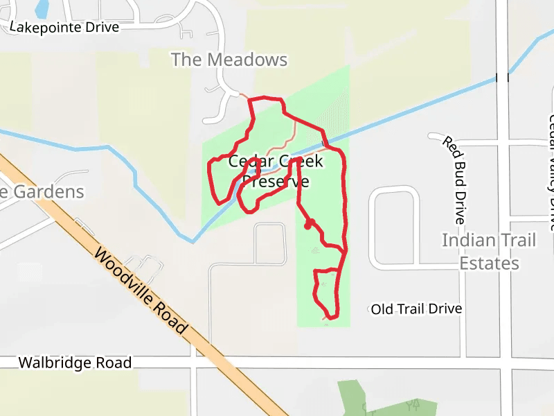 Cedar Creek Preserve Loop