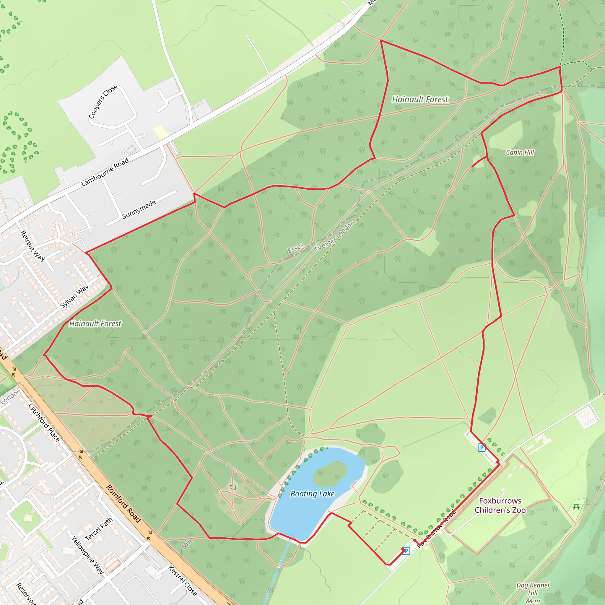Boating Lake and Hainault Forest Loop | London | England