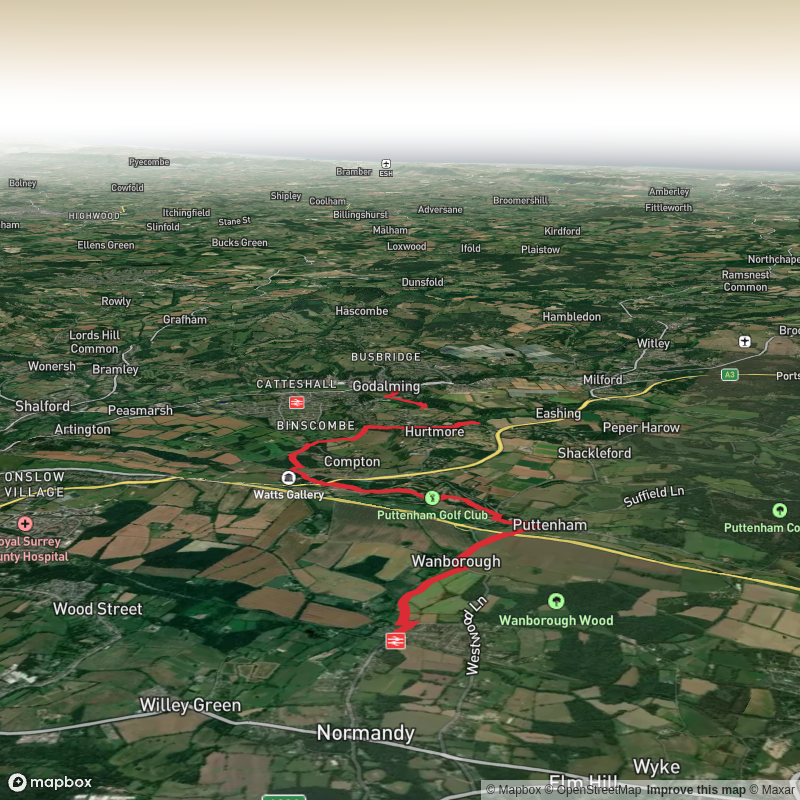 Wanborough to Godalming