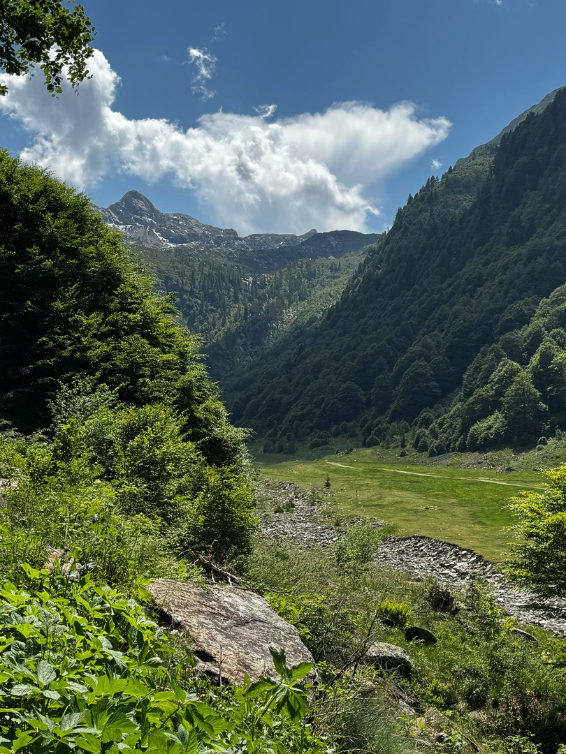 An image depicting the trail Val Loana giro basso ad anello and its surrounding area.