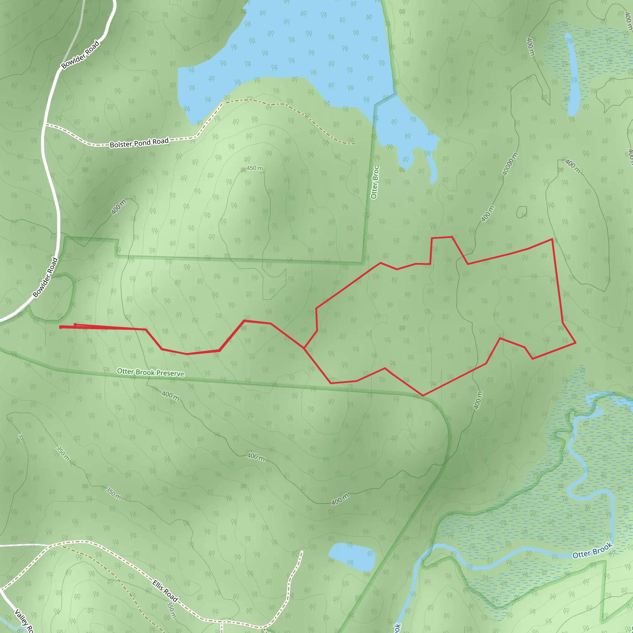 Bowlder Road Loop mobile static map