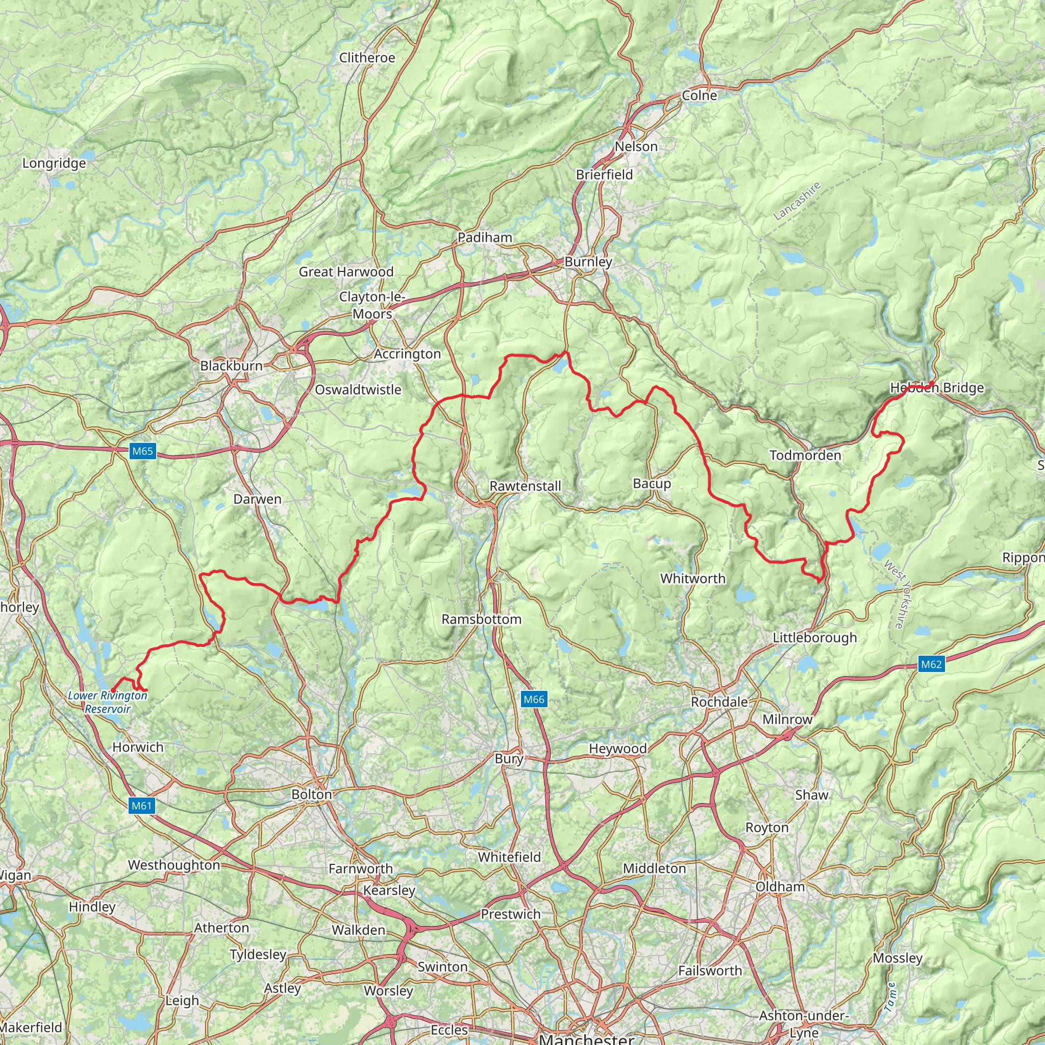 Four Pikes Hike mobile static map