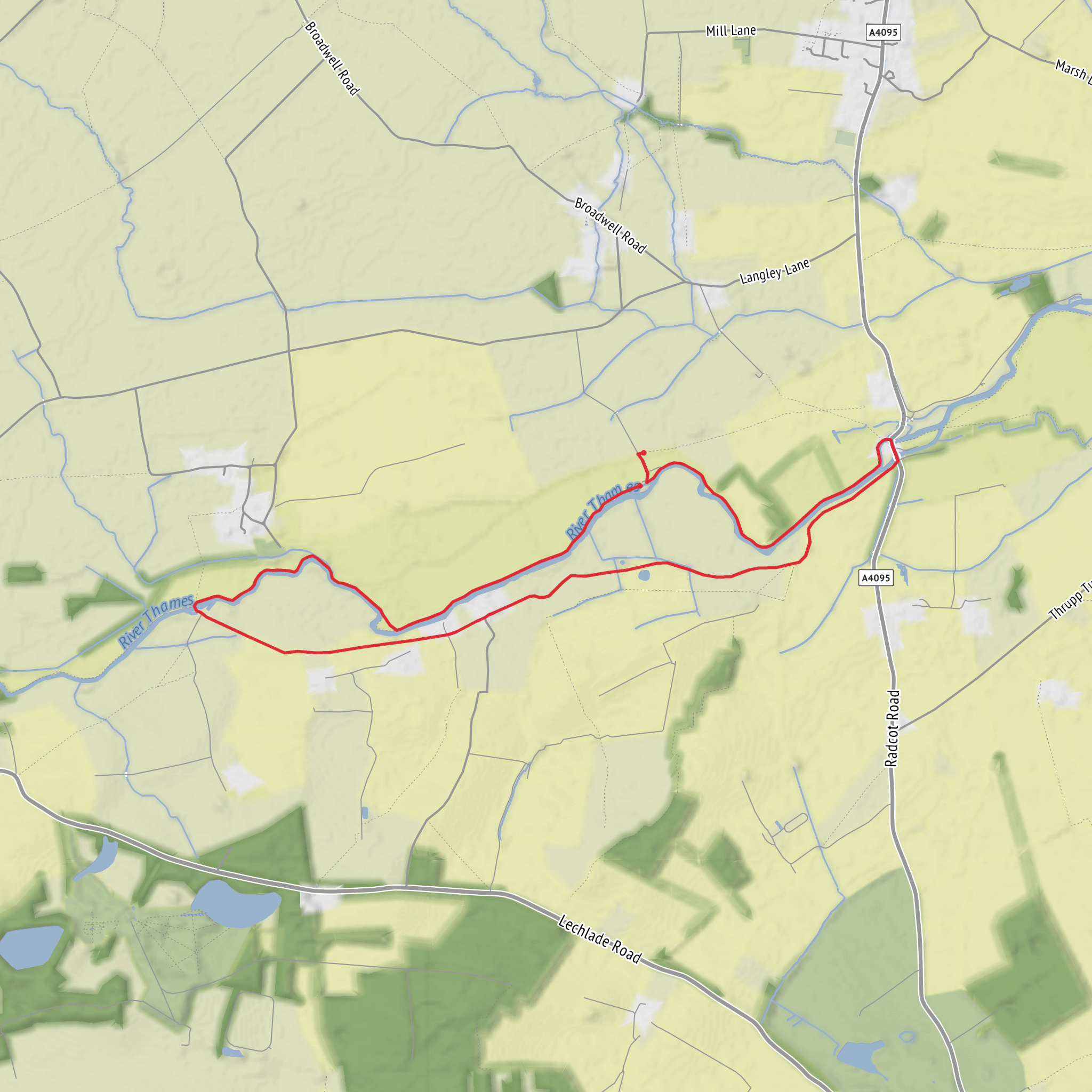 Grafton Lock Loop mobile static map