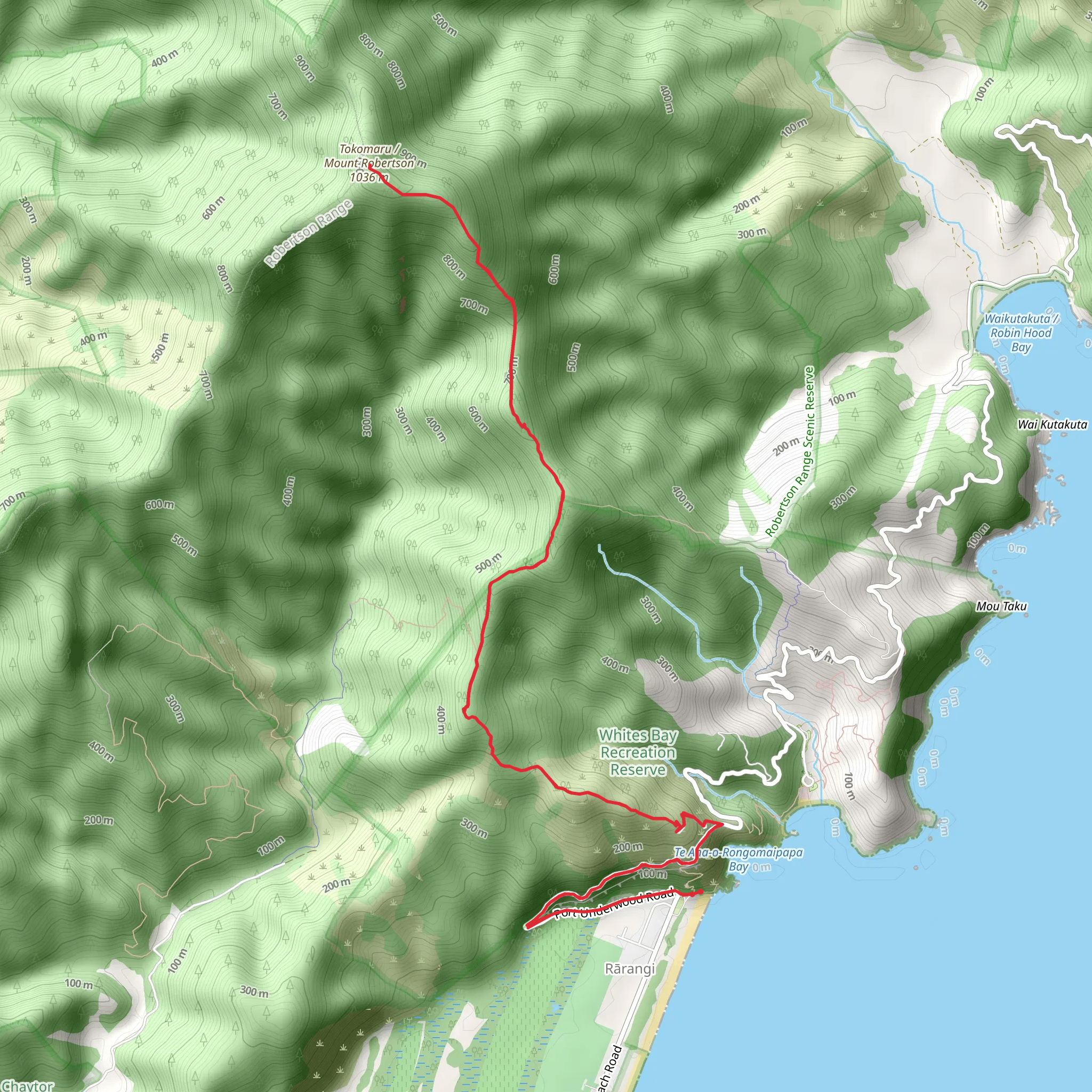 Mount Robertson Track mobile static map