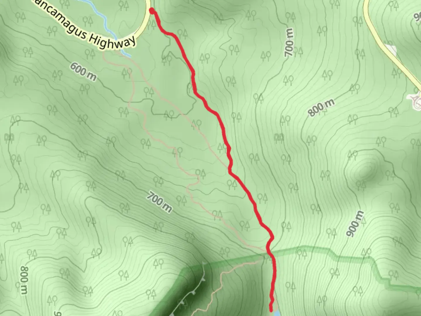 An image depicting the trail Upper Greeley Ponds Trail and its surrounding area.