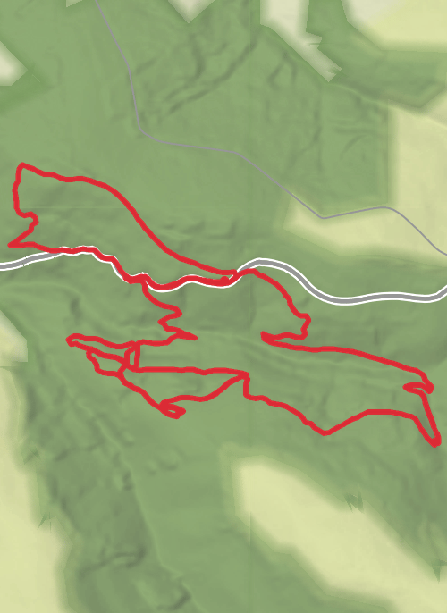 Hike from Forelacka mobile static map