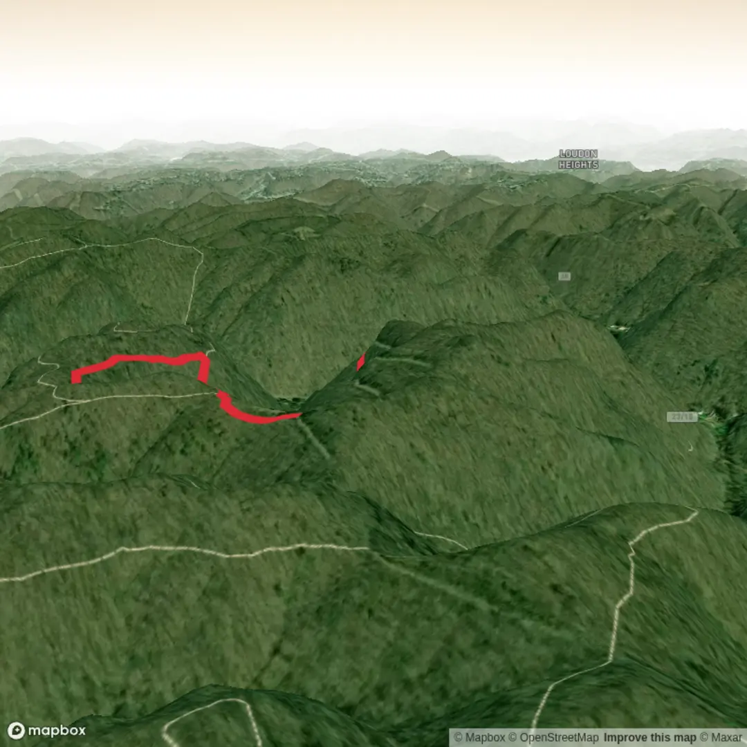 An image depicting the trail Middle Ridge Trail and its surrounding area.