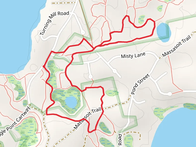 Woods Loop via Upper Mill Pond