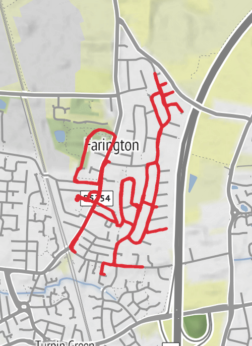 South Ribble Brompton mobile static map