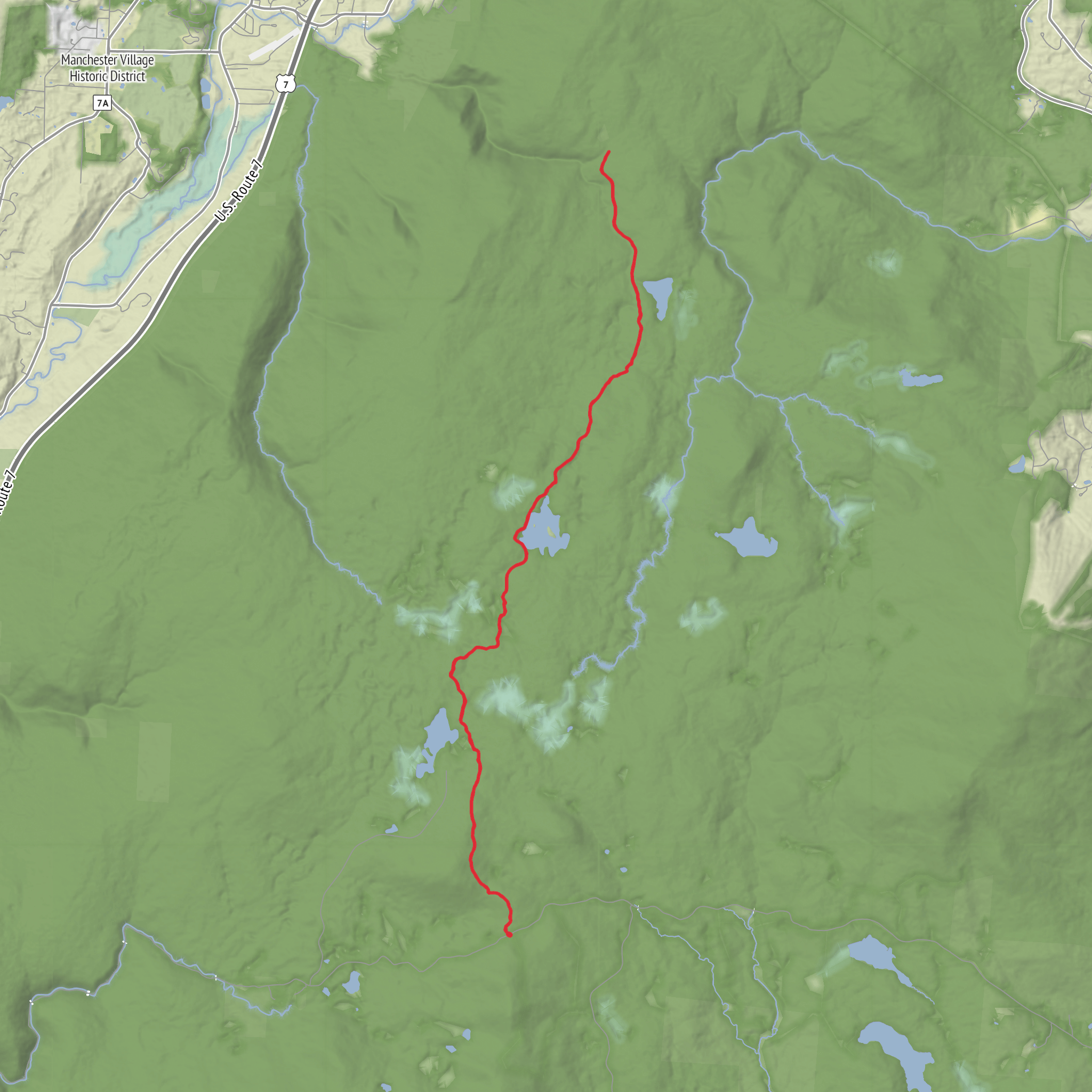 Branch Pond Trail mobile static map