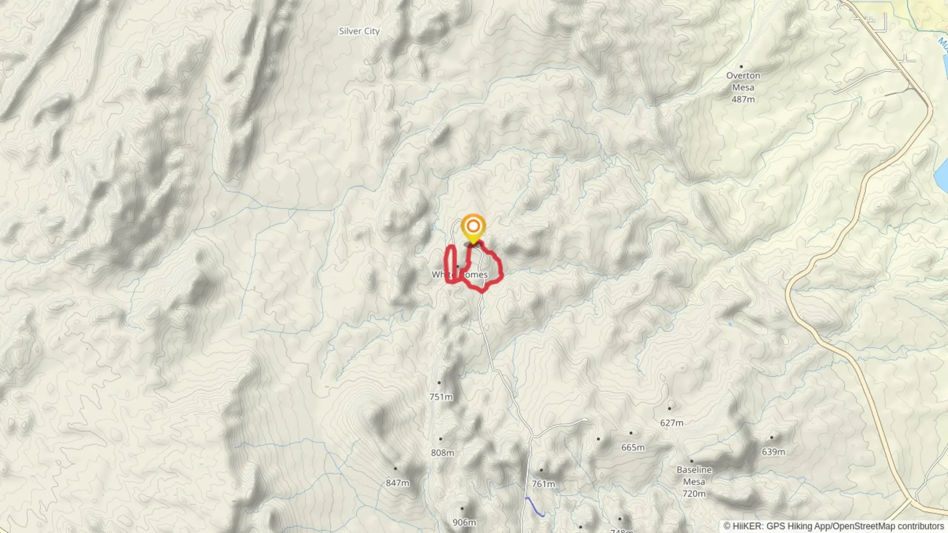 An image depicting the trail Fire Wave and White Domes Loop Trail and its surrounding area.