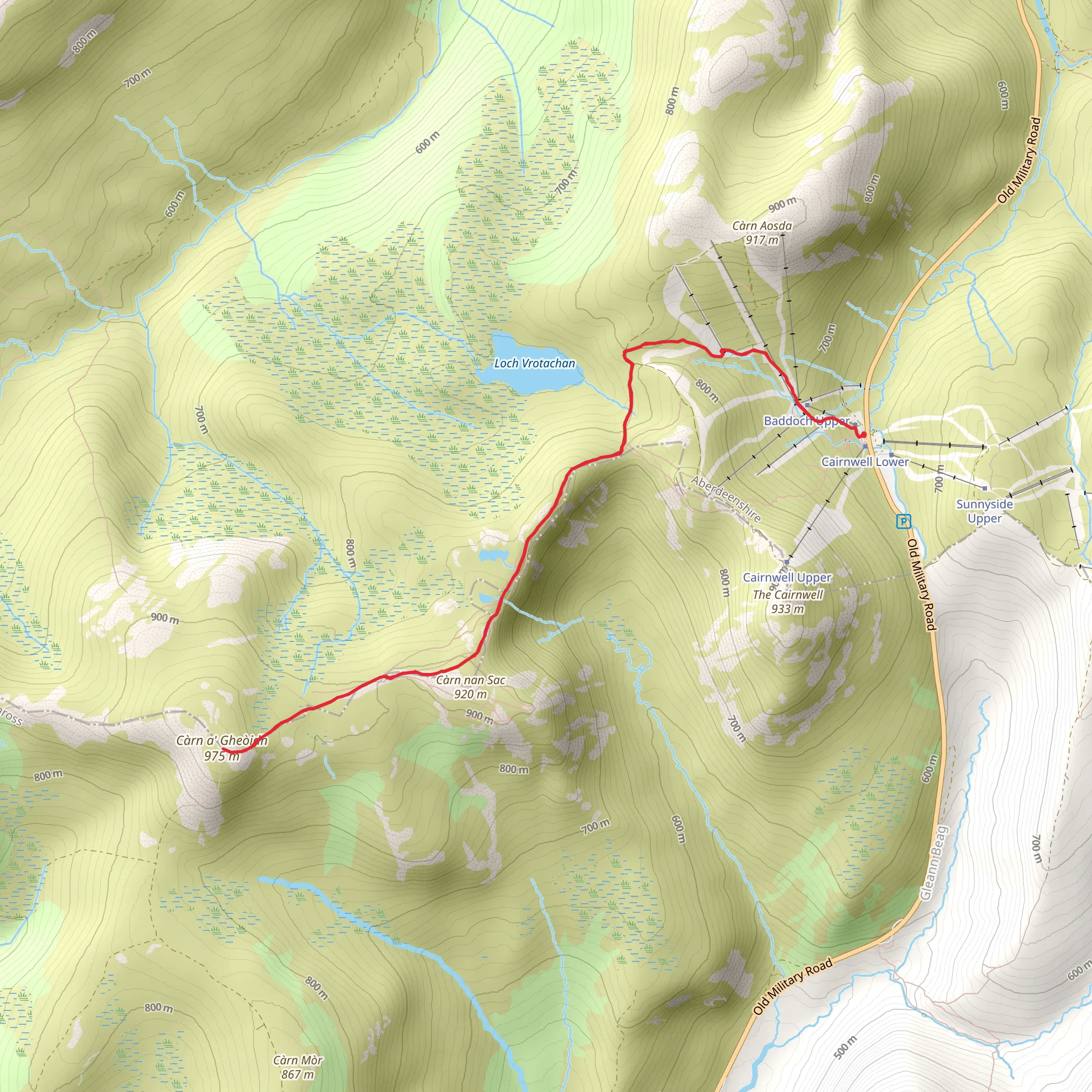Càrn a' Ghèoidh mobile static map