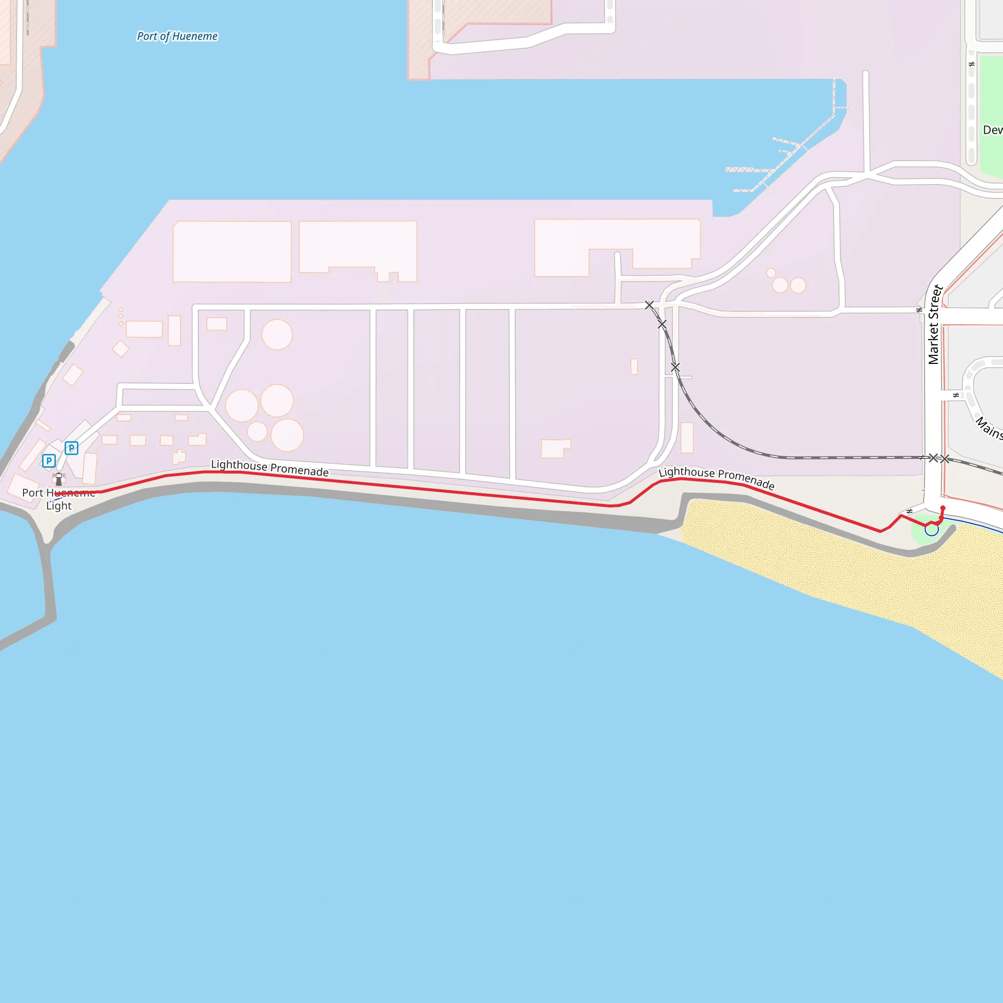 Lighthouse Promenade mobile static map