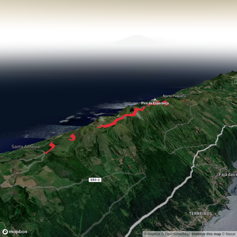 Pico do Pedro, Pico da Esperança, Fajã do Ouvidor and São Jorge